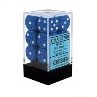 New Water: Speckled 12d6 16mm Dice Set CHX 25706 - Miniature Marvels: Airplane Models & Painted Dice Dice