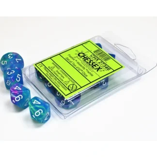 Shop Waterlily / White: Festive d10 Dice Set (10's) CHX 27346 - Miniature Marvels: Airplane Models & Painted Dice Dice