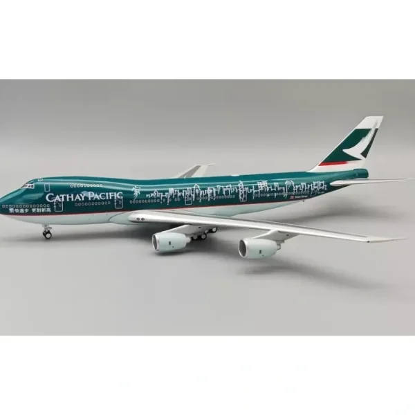 Shop WB Models WB-747-2-038 1:200 Cathay Pacific Boeing 747-267B VR-HIB - Miniature Marvels: Airplane Models & Painted Dice Airplane Model