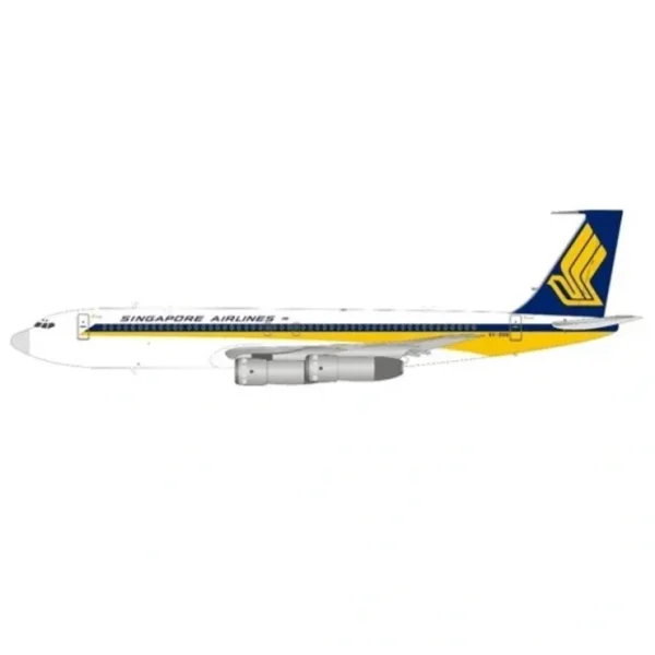 Best Sale WB Models WB-707-3-003 1:200 Singapore Airlines Boeing 707-300 9V-BBB - Miniature Marvels: Airplane Models & Painted Dice Airplane Model