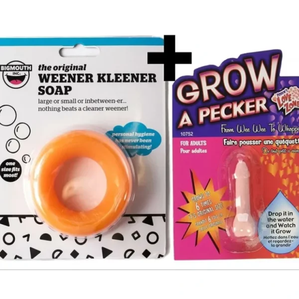 Cheap 1 Weener Kleener Cleaner Willy Soap + 1 Grow Pecker ~ COMBO SET - Miniature Marvels: Airplane Models & Painted Dice Egpull