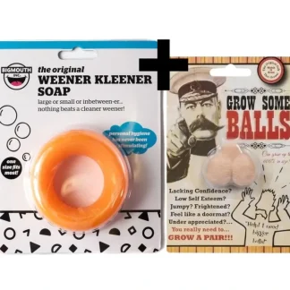 New Weener Kleener Cleaner Willy Pecker Soap + 1 Grow Pair of Balls ~ COMBO SET - Miniature Marvels: Airplane Models & Painted Dice Egpull