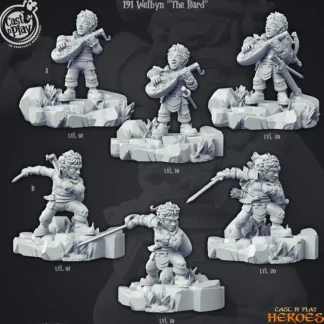 Fashion Welbyn "The Bard" - Miniature Marvels: Airplane Models & Painted Dice Miniature
