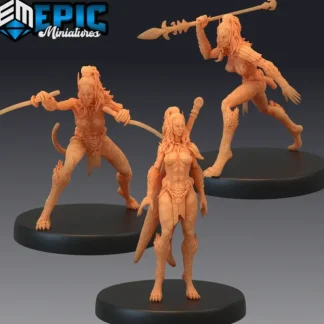 Hot Werejaguar Ladies - Miniature Marvels: Airplane Models & Painted Dice Miniature