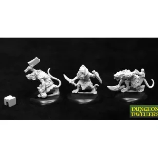 Hot Wererats: Dungeon Dwellers RPR 07016 - Miniature Marvels: Airplane Models & Painted Dice Miniature
