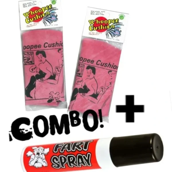 Discount 2 Whoopie Cushions + 1 Fart Spray Can ~COMBO PRANK PARTY SET~ - Miniature Marvels: Airplane Models & Painted Dice Egpull
