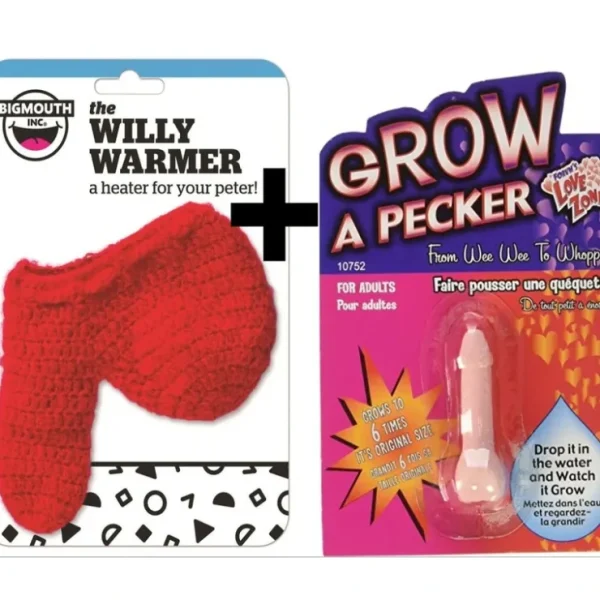 Outlet 1 Willy Warmer "Heater for your Peter" + 1 Grow Pecker ~ COMBO SET - Miniature Marvels: Airplane Models & Painted Dice Egpull