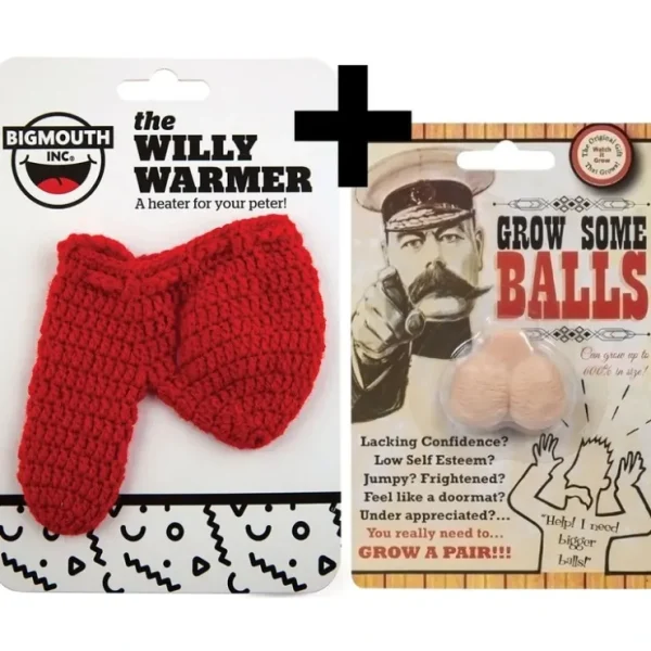 Sale 1 Willy Warmer "Heater for your Peter" + 1 Grow A Pair of Balls - GaG COMBO SET - Miniature Marvels: Airplane Models & Painted Dice Egpull