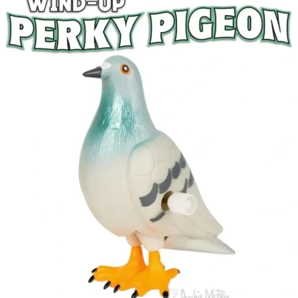 Outlet Wind-Up Perky Walking Pigeon - Classic Toy Bird Figure Novelty - Archie McPhee - Miniature Marvels: Airplane Models & Painted Dice Egpull