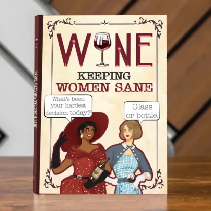 Online Wine - Keeping Women Sane - Hardcover Hilarious Stylish Adult Gift Book - Miniature Marvels: Airplane Models & Painted Dice Egpull