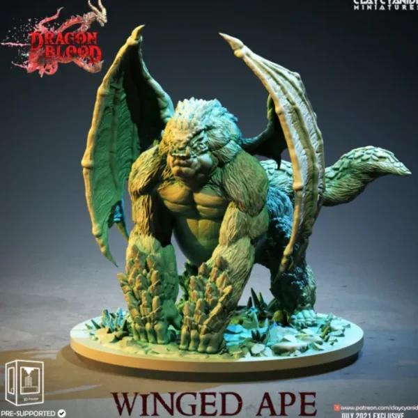 Best Sale Winged Ape - Miniature Marvels: Airplane Models & Painted Dice Miniature