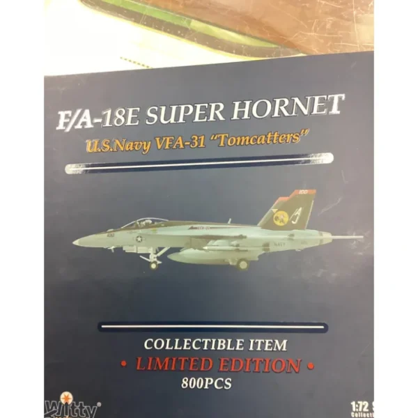 Best Witty Wings WTW-72-007-010 1:72 F/a-18E VFA-31 "Tomcatters" - Miniature Marvels: Airplane Models & Painted Dice Airplane Model