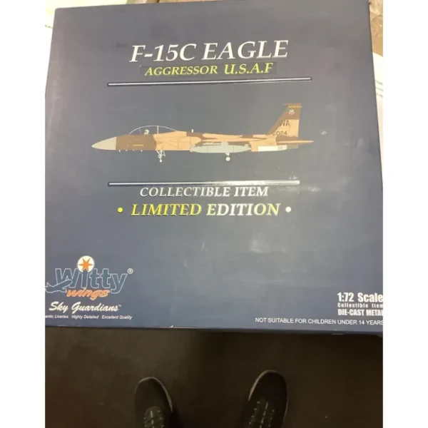 Best Witty Wings WTW-72-005-017 1:72 USAF F-15C 80-024 Nellis AFB - Miniature Marvels: Airplane Models & Painted Dice Airplane Model