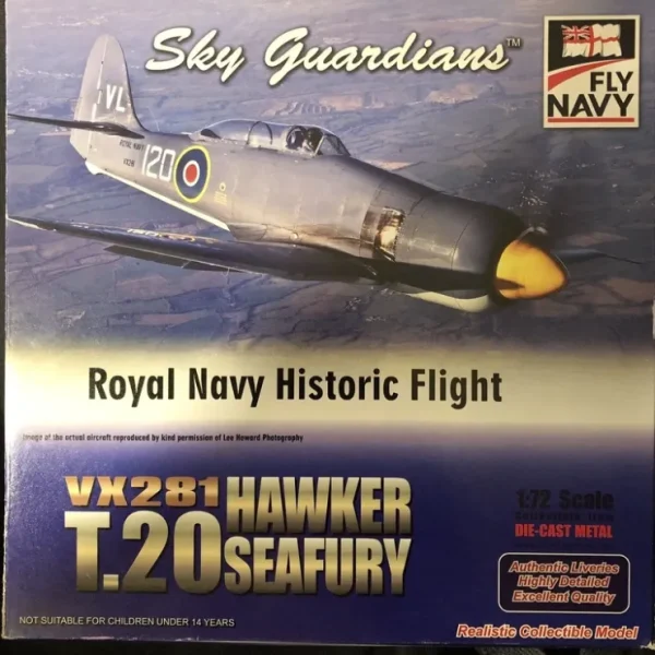 Sale Witty Wings WTW72-025-00B 1:72 Hawker Sea Fury T.20 VX281 - Miniature Marvels: Airplane Models & Painted Dice Airplane Model