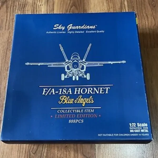 Best Witty Wings/Sky Guardians WTW-72-026-005 1:72 US Navy F/A-18A Hornet Blue Angels - Miniature Marvels: Airplane Models & Painted Dice Airplane Model