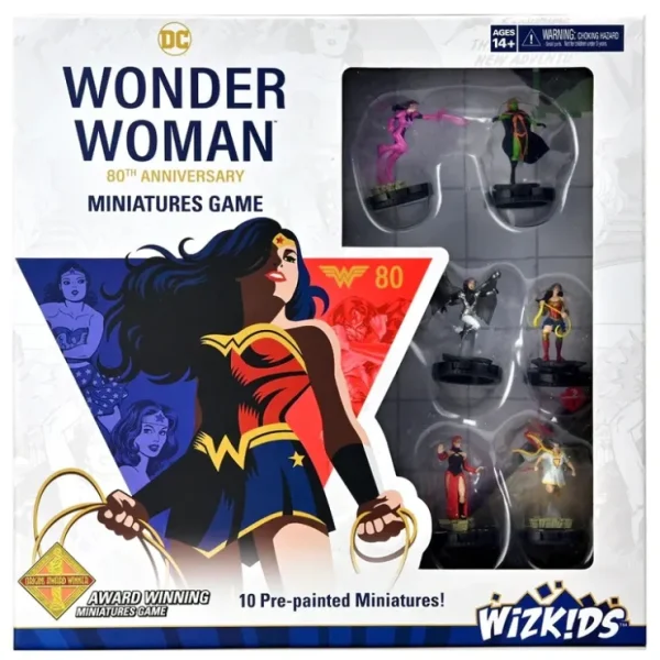 Online Wonder Woman 80th Anniversary Miniatures Game: DC Comics HeroClix WZK 84002 - Miniature Marvels: Airplane Models & Painted Dice Miniature