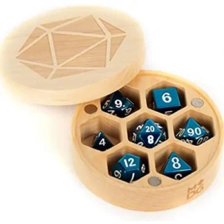 Discount Wood Round Chest Dice Case: Maple MET 811 - Miniature Marvels: Airplane Models & Painted Dice Dice