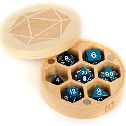 Discount Wood Round Chest Dice Case: Maple MET 811 - Miniature Marvels: Airplane Models & Painted Dice Dice