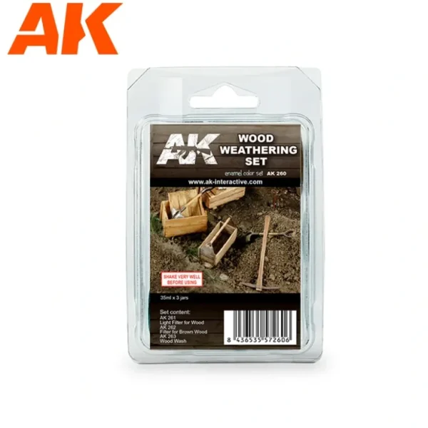 Cheap Wood Weathering Set LTG AK-260 - Miniature Marvels: Airplane Models & Painted Dice Paint