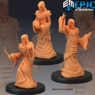 Outlet Yellow Cultists - Miniature Marvels: Airplane Models & Painted Dice Miniature