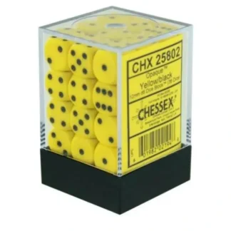 Best Yellow with Black: Opaque 36d6 12mm Dice Block CHX 25802 - Miniature Marvels: Airplane Models & Painted Dice Dice