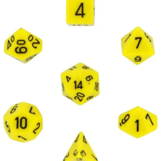 Best Sale Yellow with Black: Opaque Polyhedral Dice Set (7's) CHX 25402 - Miniature Marvels: Airplane Models & Painted Dice Dice