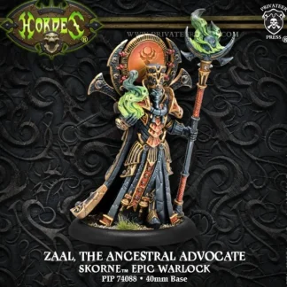 Fashion Zaal, the Ancestral Advocate: Skorne - Warlock PIP 74088 - Miniature Marvels: Airplane Models & Painted Dice Miniature