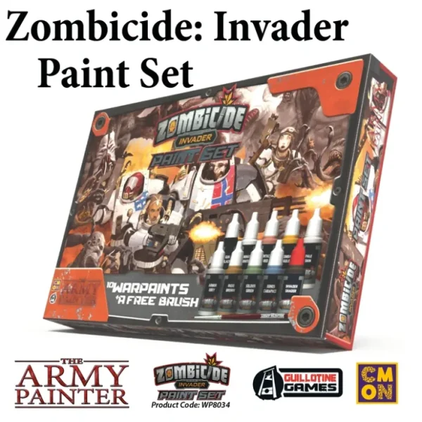 Flash Sale Zombicide: Invader Paint Set: Zombicide Warpaints TAP WP8034 - Miniature Marvels: Airplane Models & Painted Dice Paint
