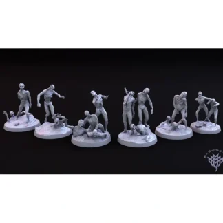 Best Zombie Horde Bundle - Miniature Marvels: Airplane Models & Painted Dice Miniature