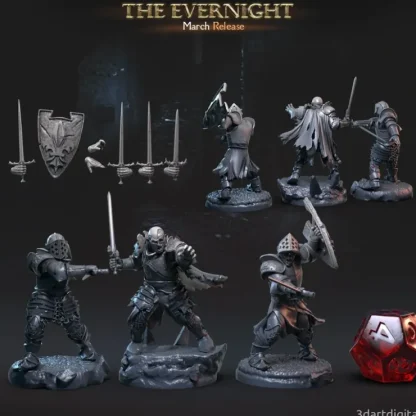 Outlet Zombie Knights - Miniature Marvels: Airplane Models & Painted Dice Miniature