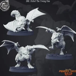 Fashion Zulud The Young Dragon - Miniature Marvels: Airplane Models & Painted Dice Miniature